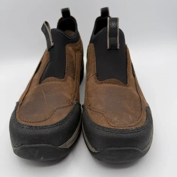 Ariat Terrain Ease H2O Boots Women 9.5 Brown Waterproof Pull-On Hiking Outdoor - Picture 2 of 9